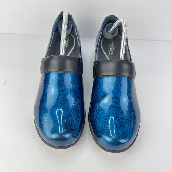 EUC Dansko Work Wonders Women's 42 Blue Nursing Shoes Clogs Slip On lightweight - Picture 5 of 12